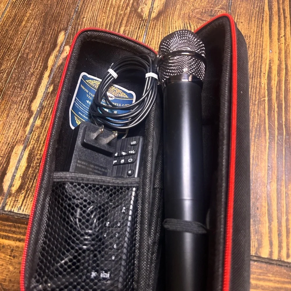 Case for micrófono set Black Microphone Set